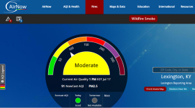 With only a zip code, airnow.gov can tell you what the air quality's like in your area.