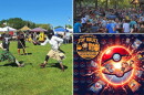 (Clockwise from left) The Wisconsin Highland Games, Oktoberfest at the Bavarian Bierhaus, and the Brookfield Toy Vault's Pokémon Card & Collectible Show.