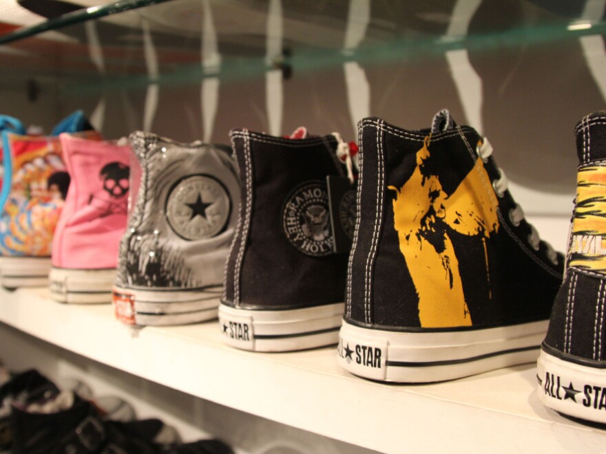 My Tee in Shanghai carries loads of limited edition Chuck Taylors from cities in Japan and New York. Owner Kenny Lee considers some of them museum pieces and has refused to sell them despite offers of up to $3,000.