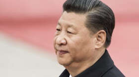 Chinese President Xi Jinping at the Great Hall of the People in Beijing on March 30, 2017. (Fred Dufour/AFP/Getty Images)