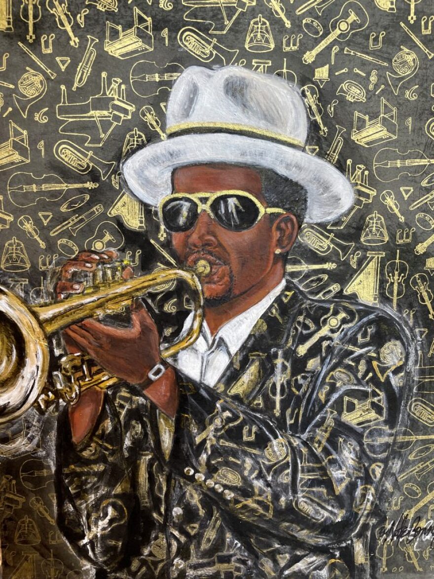 Nathan Conner's "Jazz Man" took third place in SMoA's Annual Juried Members' Exhibition