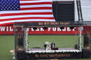 FDNY commissioner Lillian Bonsignore speaks during a memorial to commemorate the 25th anniversary of the 9/11 attacks, Wednesday, Sept. 9, 2026, in the Staten Island borough of New York. 