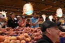 A mix of media and employees record opening day inside Wegmans' new store in Norwalk, their first in Connecticut.