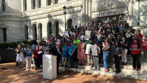 Nonprofit leaders and representatives push back at San Antonio City Hall on recent budget cut proposals for nonprofit organizations in San Antonio. 9/2/2026