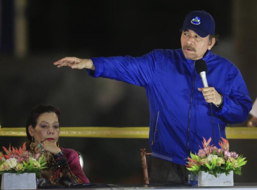 THE MACBETHS OF MANAGUA Nicaraguan President Daniel Ortega (right) and his wife and Vice President Rosario Murillo in Managua in 2019.