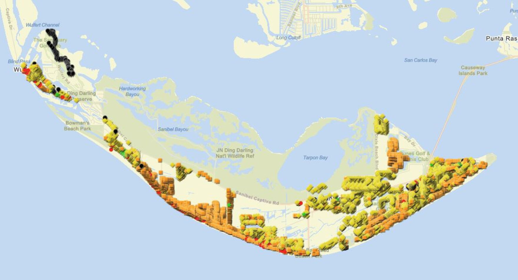 USAR damage assessment map gives information and a look at properties ...