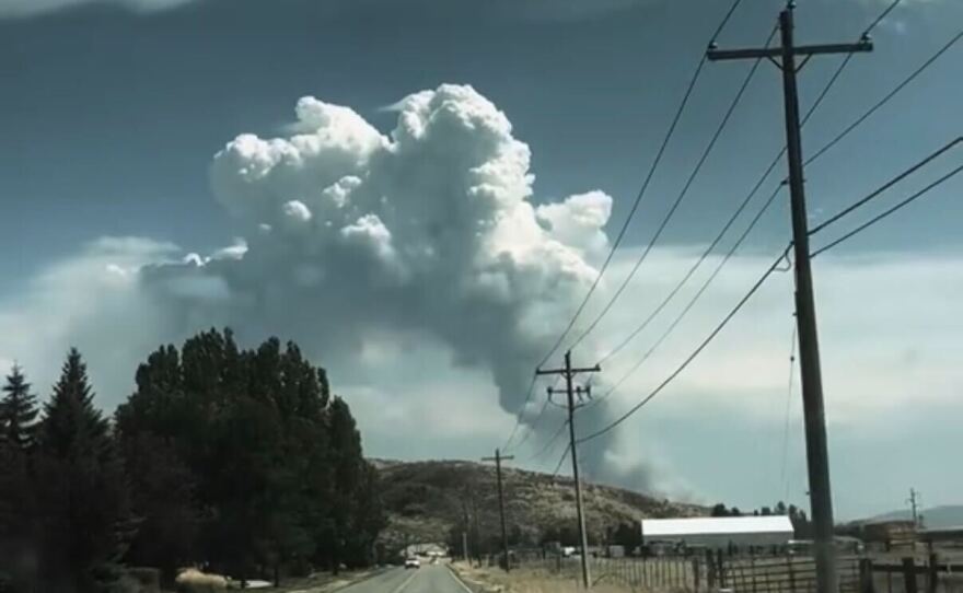 Photos of the Rocky Canyon Fire in Summit County taken on Aug. 9, 2026.