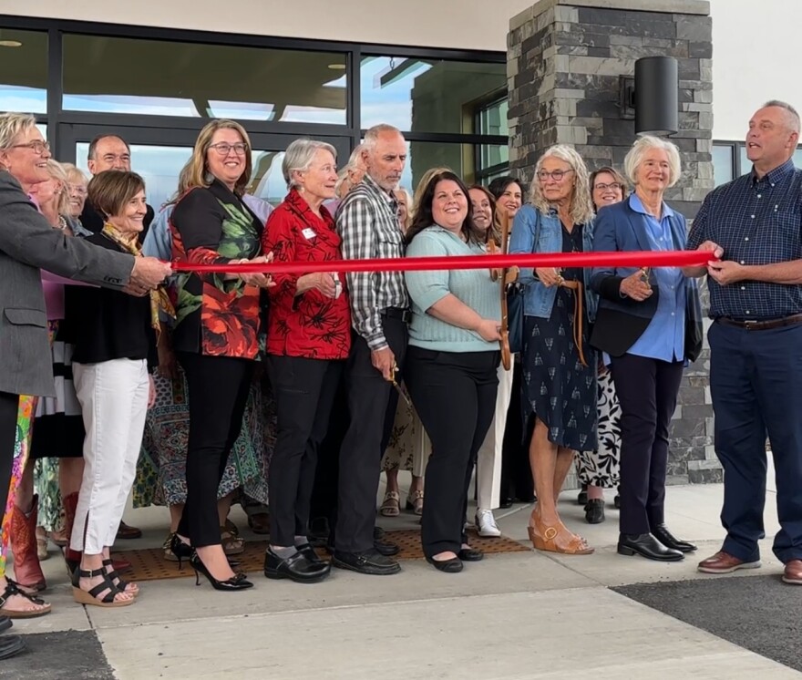 Board members behind the new Hope Hospice Center joined together to cut the ribbon for the new facility on Tuesday. It broke ground two years ago and is set to open its doors in July.