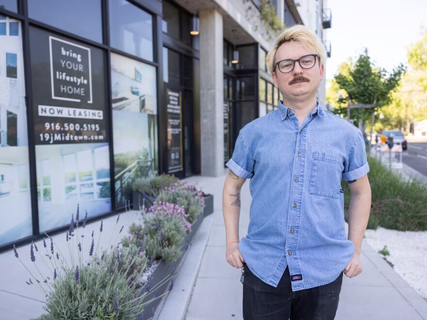 Connor Finney near his Midtown Sacramento home Friday, May 11, 2023.