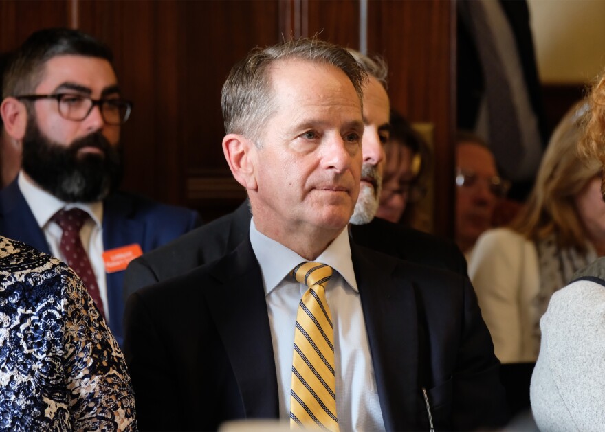 Frank Edelblut, commissioner of the New Hampshire Department of Education, during a meeting of the NH Executive Council on March 27, 2024. Todd Bookman photo / NHPR