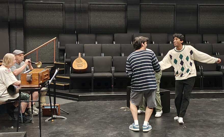 Non-dress rehearsal for 'Them' with actors: Zayne Clayton, Akash Dhruva, Manny Meza, Dré Slaman, and Trevor Tarantino.