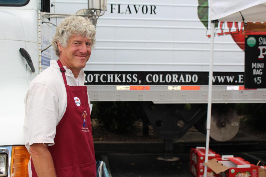 Steve Ela grows fruit on Colorado's Western Slope. He sells about one-third of his produce to Whole Foods Market.