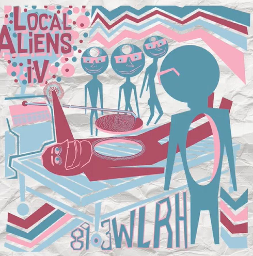 CD cover to WLRH's local music compilation ... Local Aliens IV ... released in 2019