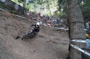 Spectators watch a competitor corner during the FOX U.S. Open.