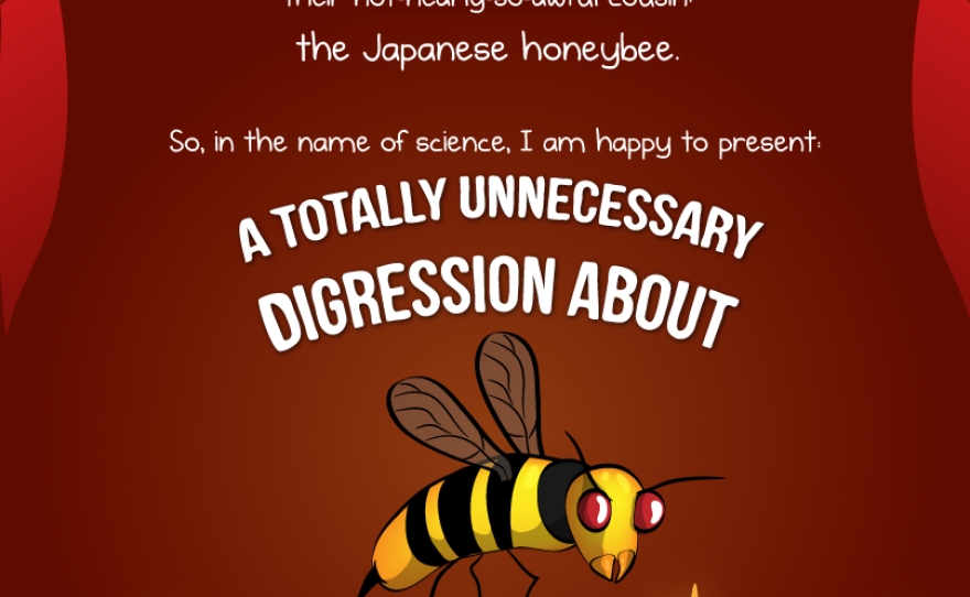 A totally unnecessary digression about Japanese giant hornets by The Oatmeal.