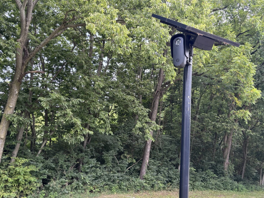 Ohio communities are pushing back against law enforcement using Flock Safety cameras, like this one in Fairfield, Ohio.