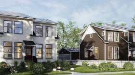 A rendering showing what Townie Homes could look like along Scio Church Road in Ann Arbor.