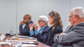 GrowSmart RI Executive Director Scott Wolf, second from left, was the State Planning Council’s lone vote against adopting Rhode Island’s State Transportation Improvement Plan on Thursday, Sept. 11, 2025.