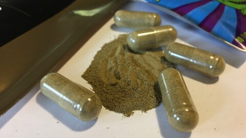 Kratom capsules are displayed in Albany, N.Y. 