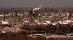 Industry lines the Mississippi River between Baton Rouge and New Orleans. 