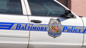 Baltimore City police car. 2012.