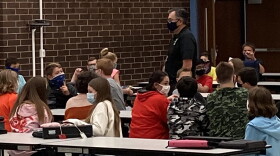 On the first day of classes last week, Delaware Community Schools Superintendent Reese Mann tweeted out photos of students wearing masks.
