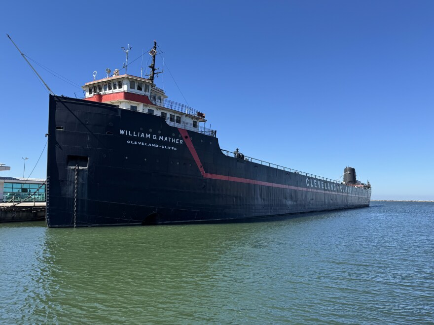 The Steamship William G. Mather has been a fixture on the Downtown Cleveland lakefront at North Coast Harbor since the 1990s, and since 2005 at Dock 32 next to the Great Lakes Science Center.