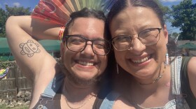 Jaden Ziv and Dae Iddings at Pride