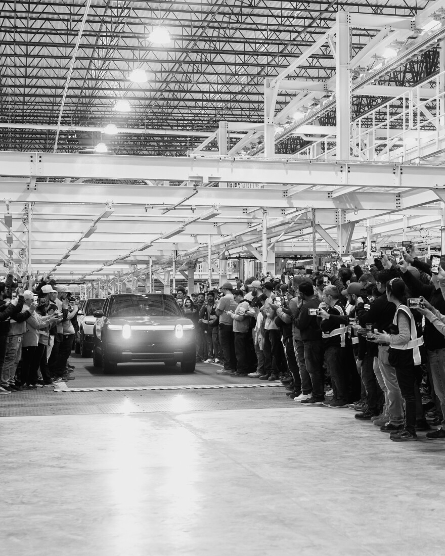 The first R2s – test models called manufacturing validation build vehicles – drove off the line earlier this month, with the first customer deliveries expected by June.