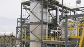 The carbon capture unit at the Mountaineer plant.