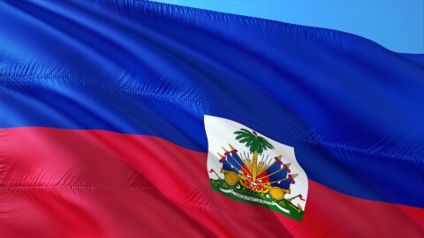 The Haitian flag