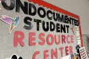 A poster hanging outside of Northern Illinois University's Undocumented Student Resource Center