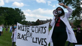 Dr. Victoria Thomas organized a White Coats for Black Lives march in June to bring awarness to racial disparities in the medical community.