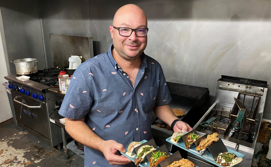 Hector Burnias, owner of El Santuario Tacos, gave his restaurant the motto, "Who says tacos have to be boring?"