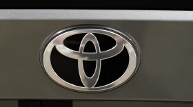 The Toyota logo. (AP Photo/Matt Rourke, File)