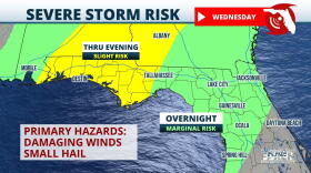 Storm Risk Wednesday night into Thursday