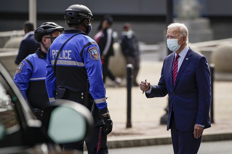 Democratic Presidential Nominee Joe Biden Campaigns Around Wilmington, DE