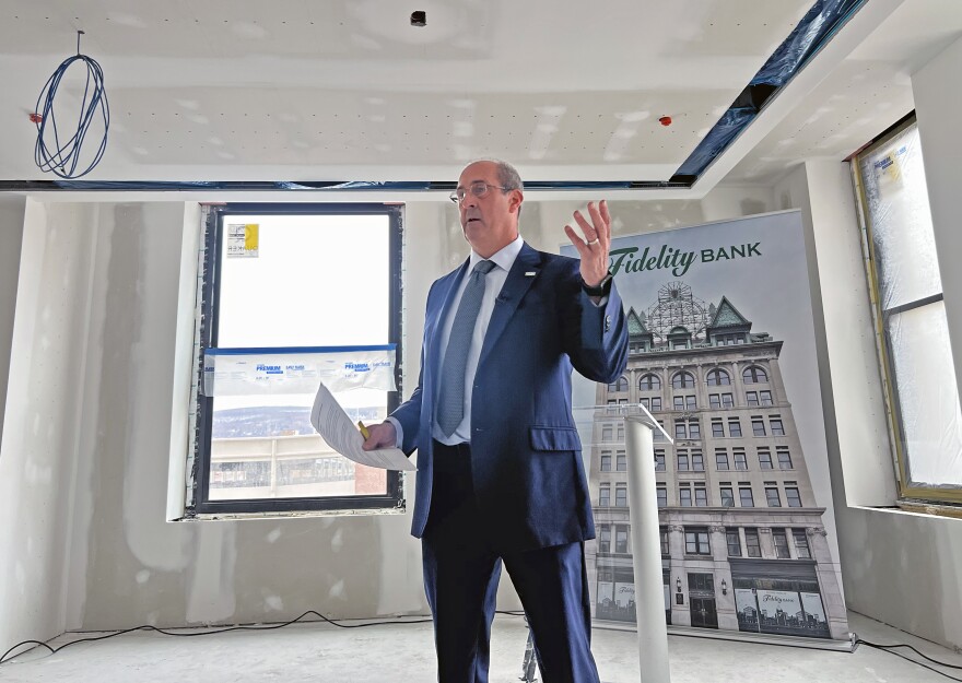 Daniel J. Santaniello, Fidelity Bank President and Chief Executive Officer, talks about the company's project to renovate the historic Scranton Electric Building as Fidelity's new corporate headquarters.