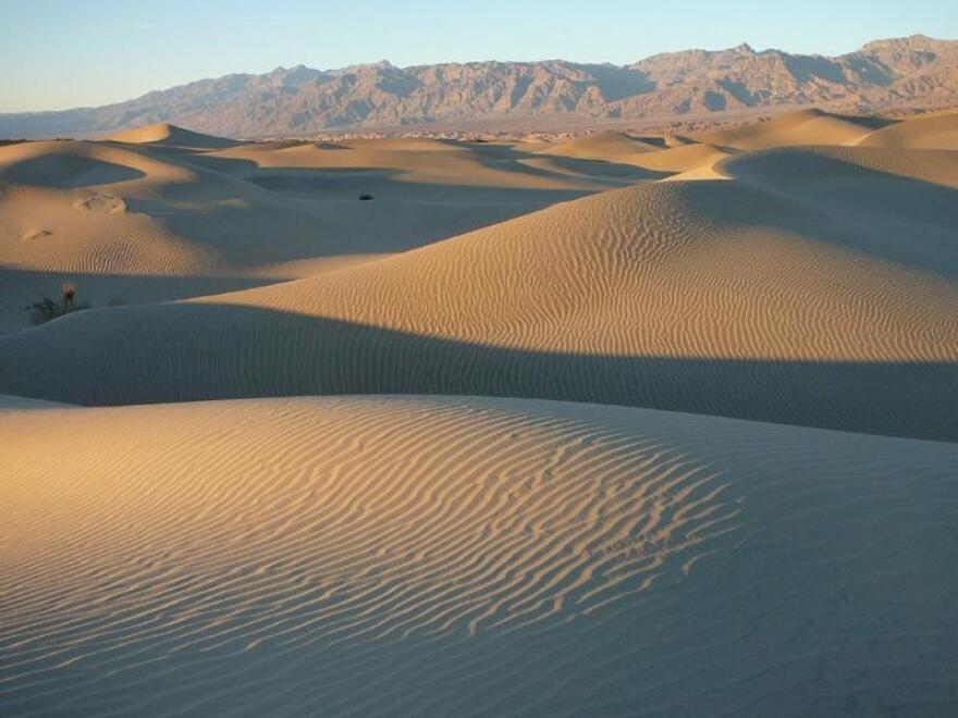 Mesquite Flat Sand Dunes in Death Valley.