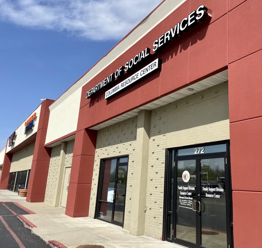 The Missouri Department of Social Services resource center located in Columbia, on April 18, 2023 (Clara Bates/Missouri Independent).