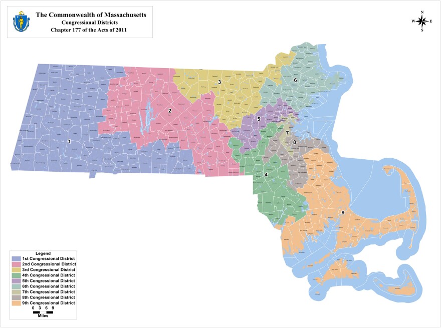 Massachusetts congressional districts.