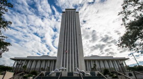 A view of the Florida State Capitol building in Tallahassee, Florida. 