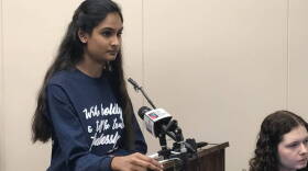 Plainfield High School student journalist Anu Nattam testifies about the censorship imposed by school officials on her publication.