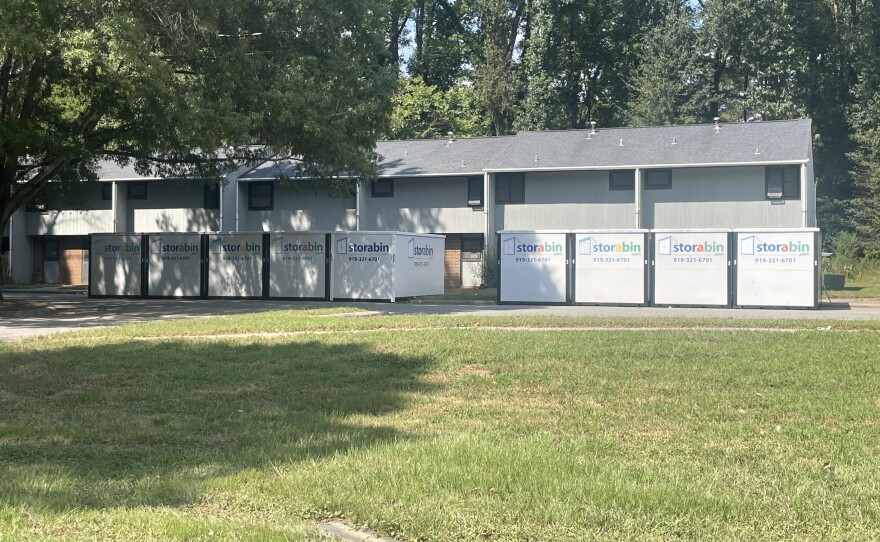 One of the buildings at the South Estes Drive public housing development in Chapel Hill where residents had to evacuate due to flooding form Tropical Storm Chantal. The town of Chapel Hill is still in the process of repairing homes there and aim to have residents be able to move back in by the end of November.