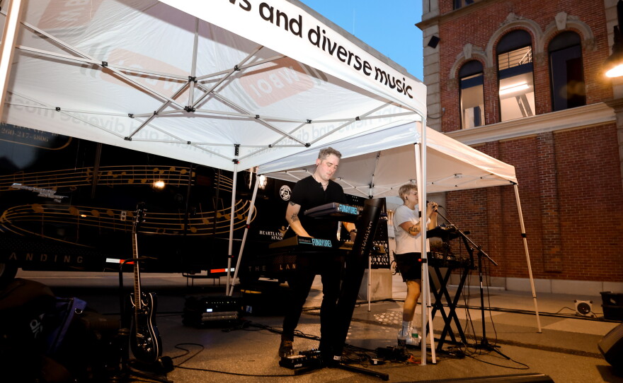 Funayūrei's Mandy Kawa and Rob Parker bring their cinematic, synth‑driven sound to Live and Local at The Landing.