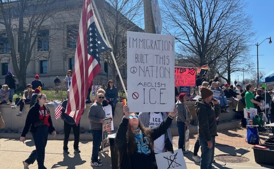 No Kings Protest on March 28, 2026 - Springfield, Illinois