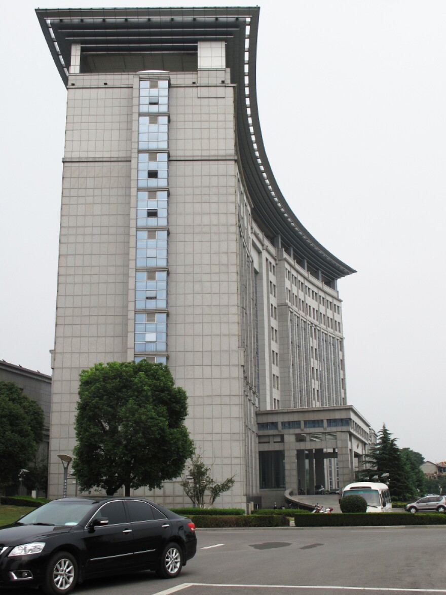 The imposing government building in the former city of Chaohu is now largely empty because the city ceased to exist last month. Government officials will be reassigned to the three other cities that have taken over parts of Chaohu.