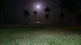 Caribbean moonlight at El Colony Hotel on the Isla de la Juventud