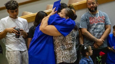 Nearly 60 graduates of the Goodwill / NexStep Alliance GED program received their diplomas on Thursday during a ceremony at the Wichita State Hughes Metropolitan Complex. “I’m no longer stuck. I no longer have those chains holding me back," said graduate Gabriela Rodriguez.