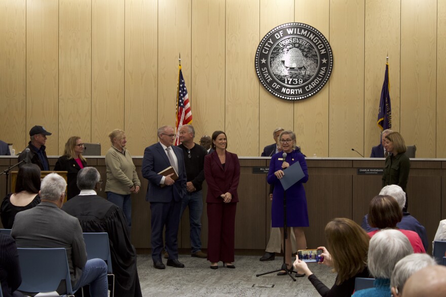 J.C. Lyle just before being sworn in